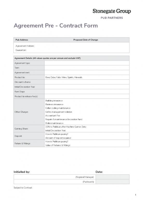 picture_Agreement Contract Sample 201406 | Sample Agreement Pre Contract Pubs Code