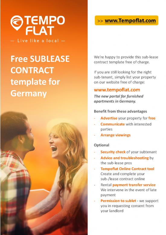 picture Lease Contract Sample 203111 | Sample Rental Contract  In English