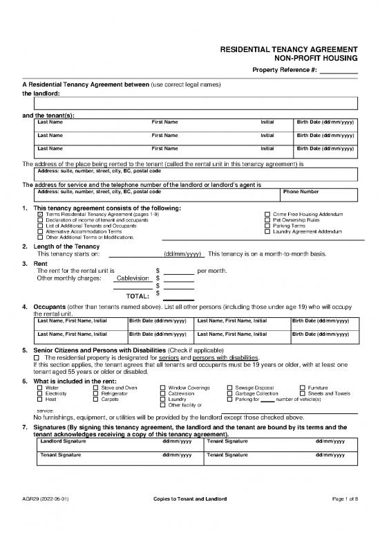 picture1_Tenant Agreement Template 202464 | Sample Residential Tenancy Agreement