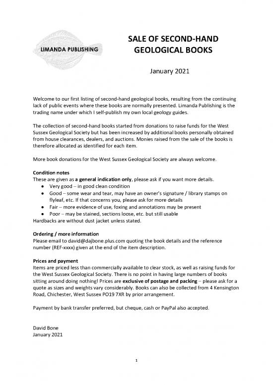 picture Geology Pdf 201003 | Second Hand Geology Book Sale (jan 2021)