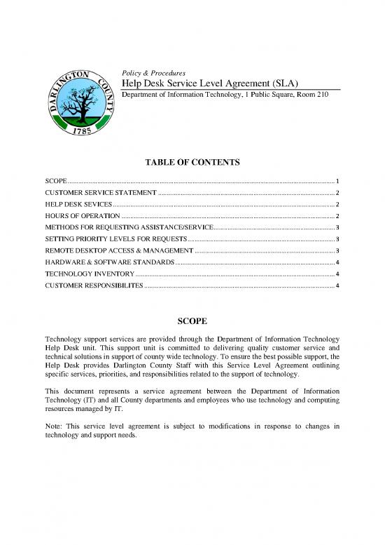 picture Agreement Sample 201866 | Sla Agreement