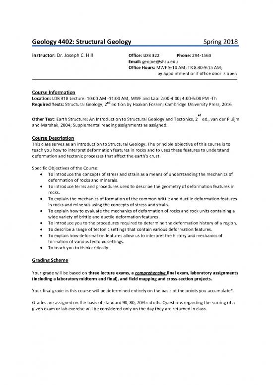 picture Geology Pdf 200950 | Spring 2018 22635