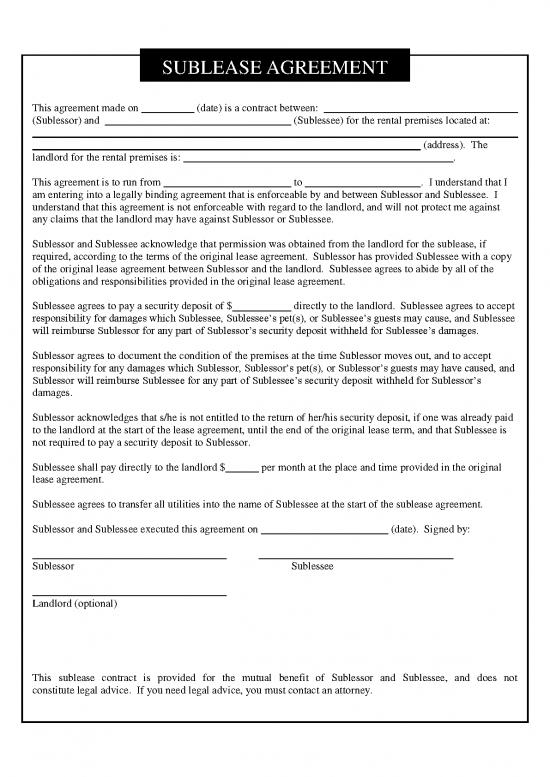 picture1_Lease Agreement Template 202215 | Sublease Agreement