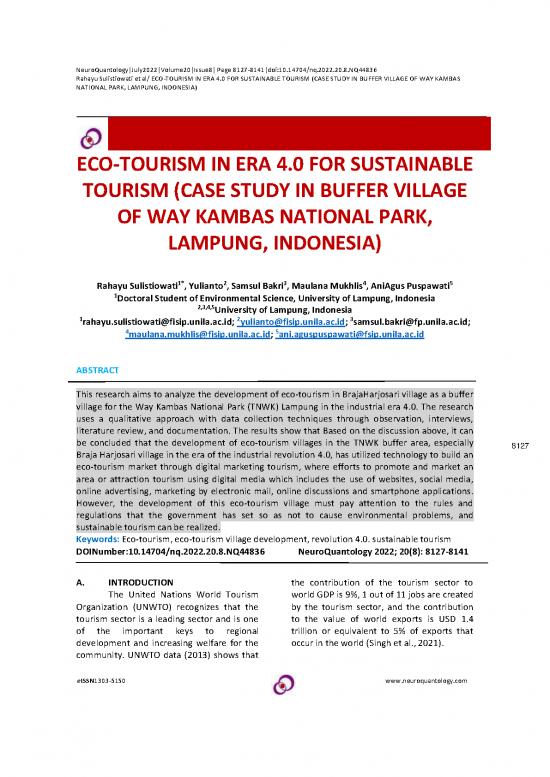 picture_Tourism Pdf 201062 | Sulistiowati Neuroquantologyq3 Sept 2022