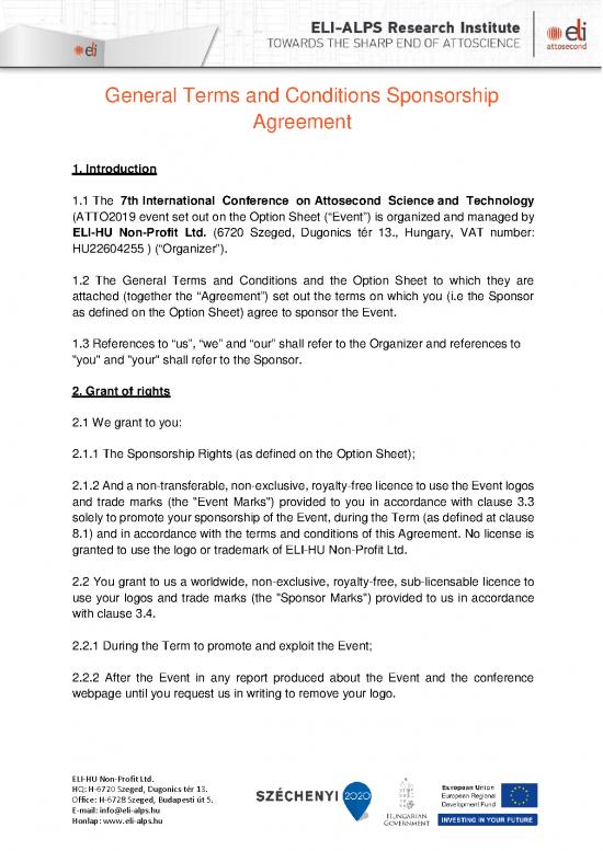 picture Agreement Sample 202737 | Terms And Conditions Atto Sponsorship 0610