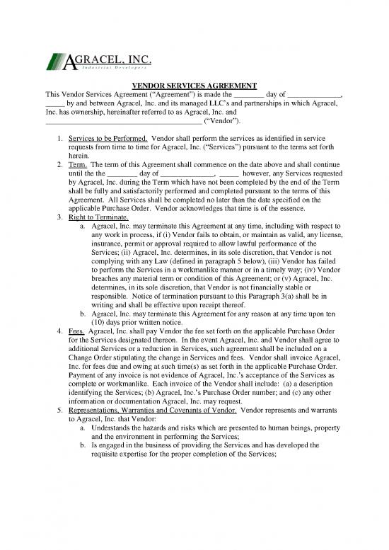 picture1_Agreement Sample 201331 | Vendor Services Agreement