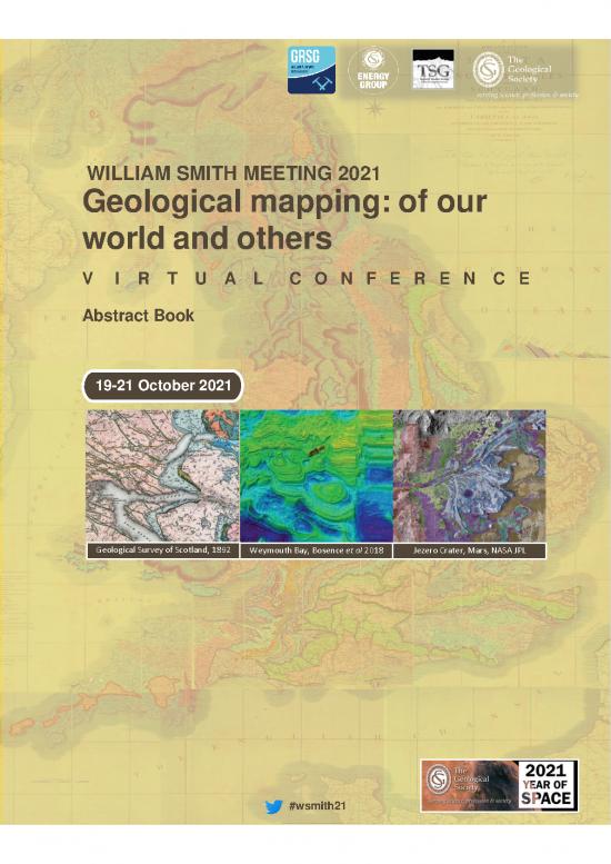 picture Geological Mapping Pdf 200864 | William Smith 2021 Meeting   Abstract Book