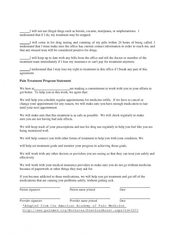 Agreement Pdf 201951 | Samplepatientagreementforms