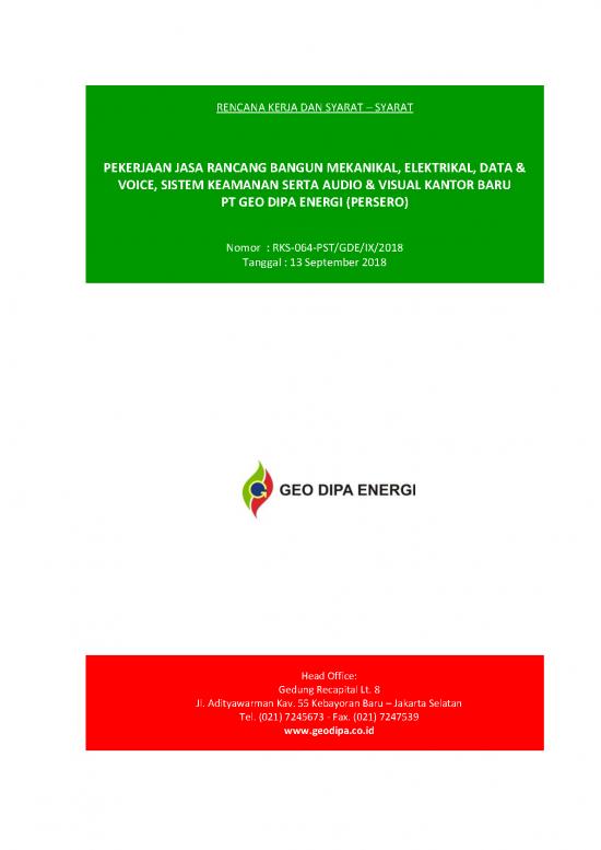 Download File PDF - File - Mekanikal Elektrikal Id 21608 - 180913 Rks Jasa Rancang Bangun Mep Data Dan Voice Sistem Keamanan Dan Sistem Audio Visual Kantor Baru Pt Gde
