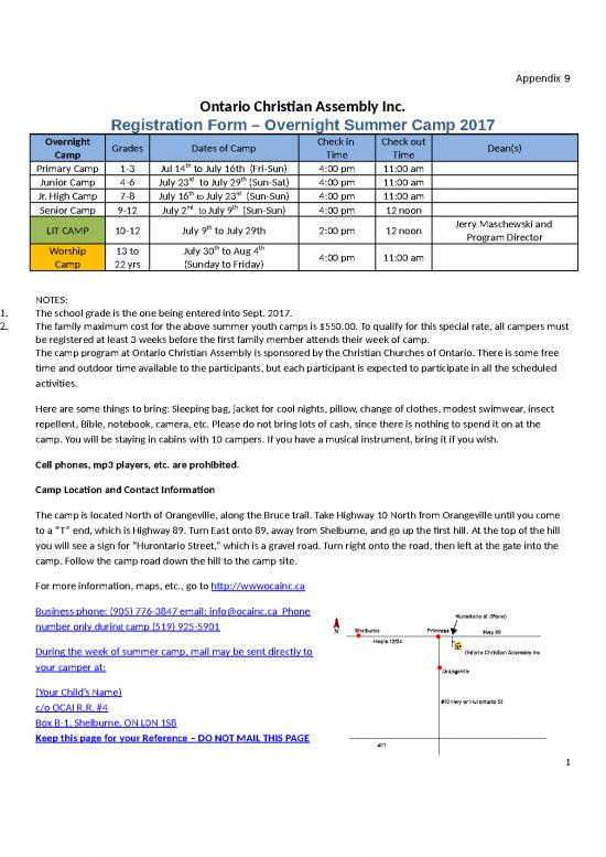 picture_Summer Camp Template Free Download 23807 | Appx 9 Overnight Camper Registration