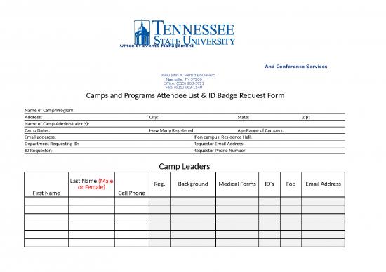 picture Download Form Excel 23819 | Camp And Program Registration Form