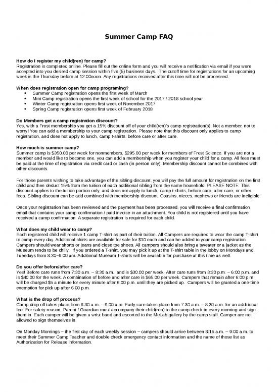 picture1_Summer Camp Template Free Download 23792 | Camp Faq