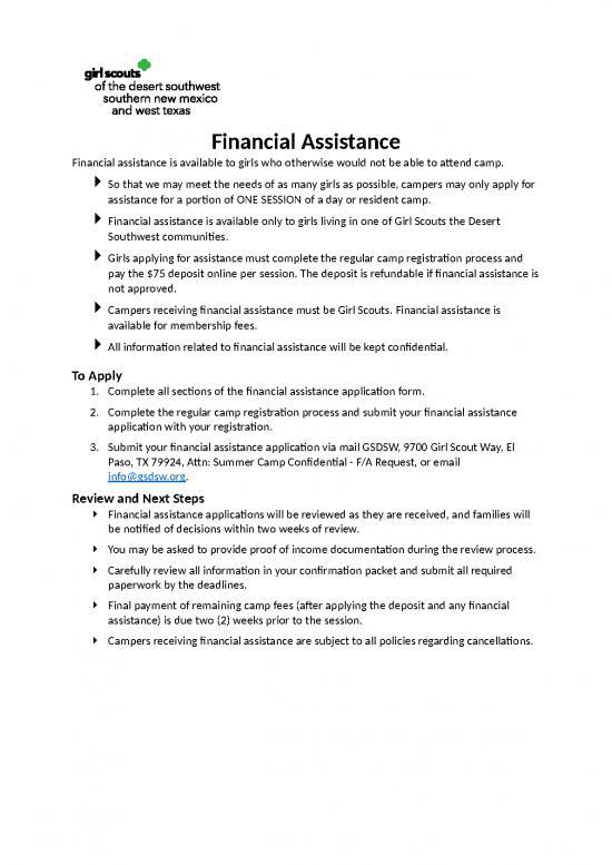picture Financial Spreadsheet 23796 | Camp Financial Assistance