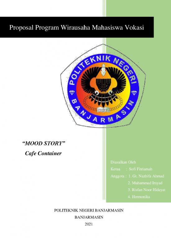 picture File - Proposal Usaha Id 23144 | Contoh Proposal Pwm Poliban 2021 Mood Story Cafe Container