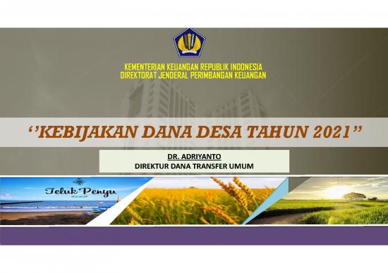 picture Ekonomi Pdf 21682 | Kebijakan Dana Desa 2021