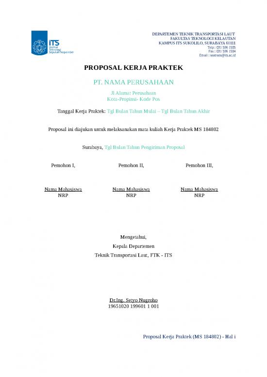 picture Contoh Proposal Pkl 23189 | Lam5a Contoh Proposal Kp Dttl 2020 V Pelabuhan