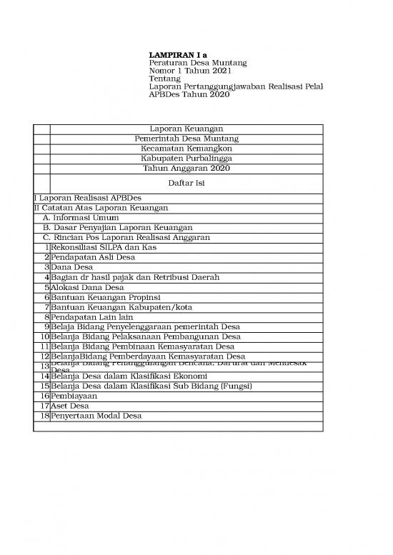 picture_Laporan Keuangan 21699 | Lap Keuangan Catatan Atas Lap Keuangan Lap Realisasi Keg La Kekayaan Milik Desa Program Sektoral