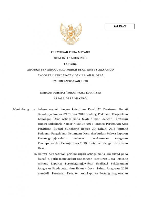 picture Lpj - Laporan Pertanggungjawaban Id 22975 | Laporan Pertanggungjawaban Apbdes 2020 Desa Mayang 2021 9lwuf