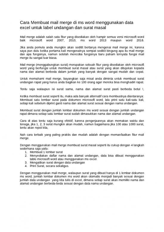 picture_Download Word Excel 2007 22291 | Mail Merge