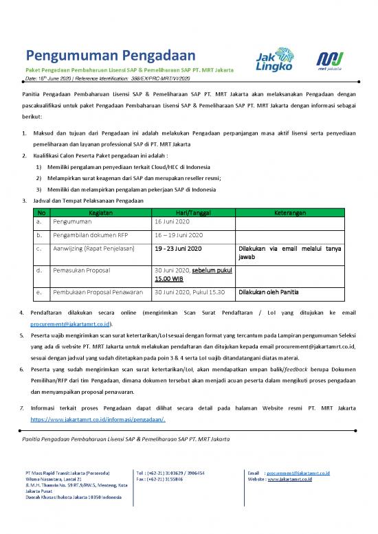 picture_Professional Email Samples Pdf 21788 | Pengumuman Pengadaan Perpanjangan Lisensi Sap Hec P Mrt Jakarta Final I