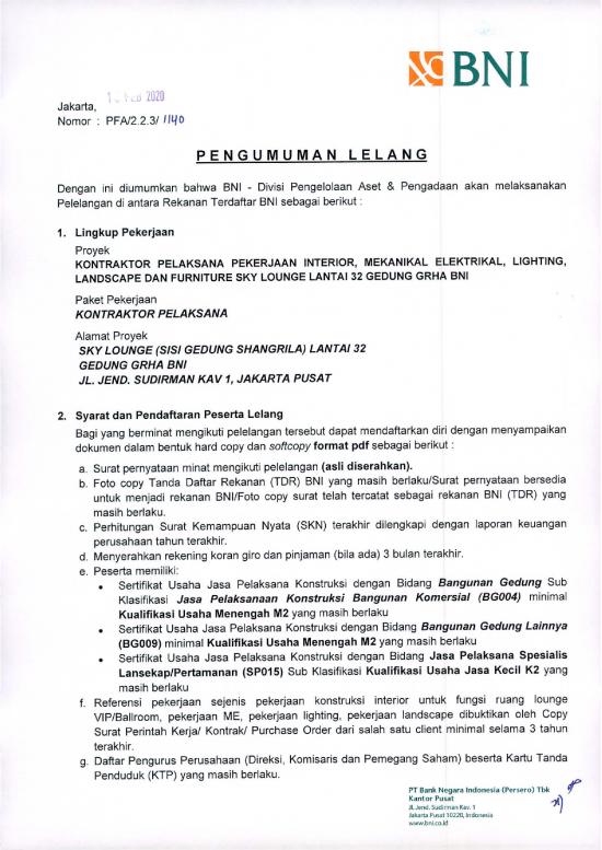 Download File PDF - File - Mekanikal Elektrikal Id 21604 - Pengumumanlelangkontraktorskylounge