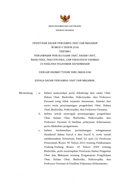 picture_Perbpom 4 Tahun 2018 Tentang Pengawasan Pengelolaan Obat Bahan Obat