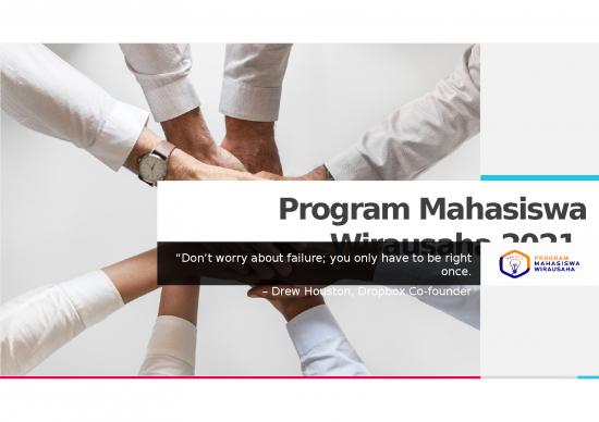 picture Template Powerpoint Entrepreneurship 23284 | Program Mahasiswa Wirausaha 2021