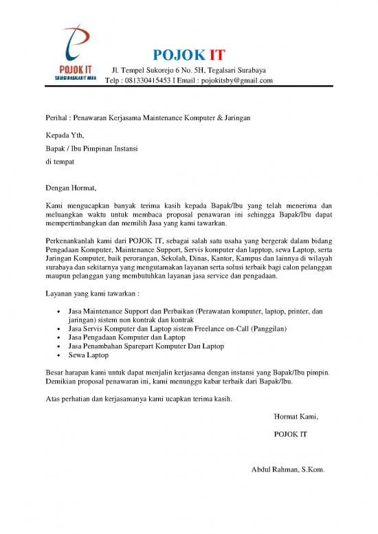 picture File - Proposal Penawaran Id 21823 | Proposal Kerjasama Maintenance It