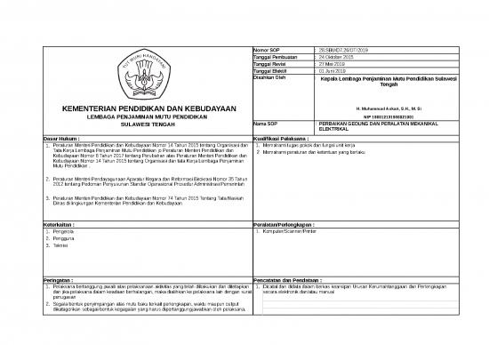 picture File - Mekanikal Elektrikal Id 21518 | Sop Perbaikan Gedung Dan Peralatan Mekanikal