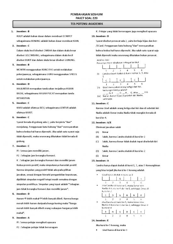 picture Tpa - Soal Tes Potensi Akademik Id 22784 | Soshum 220
