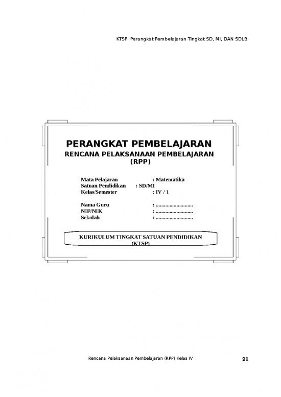 picture_Materi Kelas 4 - Kelas Iv Id 23517 | Www Masbied Com 4 Rpp Matematika Sd Berkarakter Kelas 4 Iv Semester 1