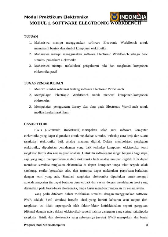 Electronic Spread Sheet 21209 | Modul Praktikum Elektronika