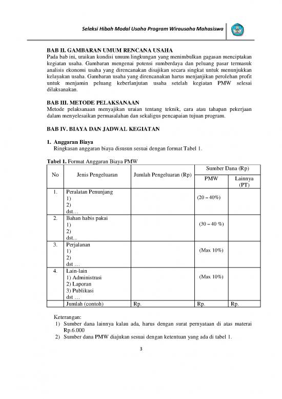 File Proposal Usaha Id 23190 Panduan Penulisan Proposal Usaha Pmw